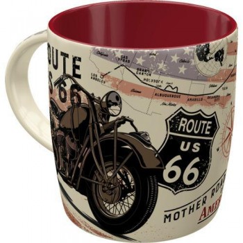 Чашка керамическая Nostalgic-Art Route 66 - Bike Map (43061)